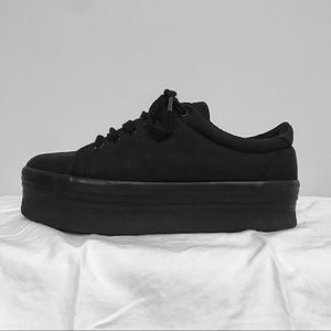 Jeffrey Campbell black platform tennis shoes